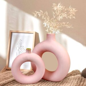 Pampas donut vase