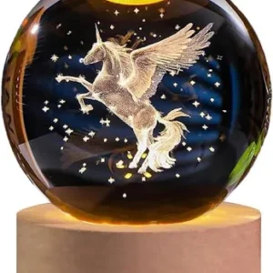 Glass space lamp